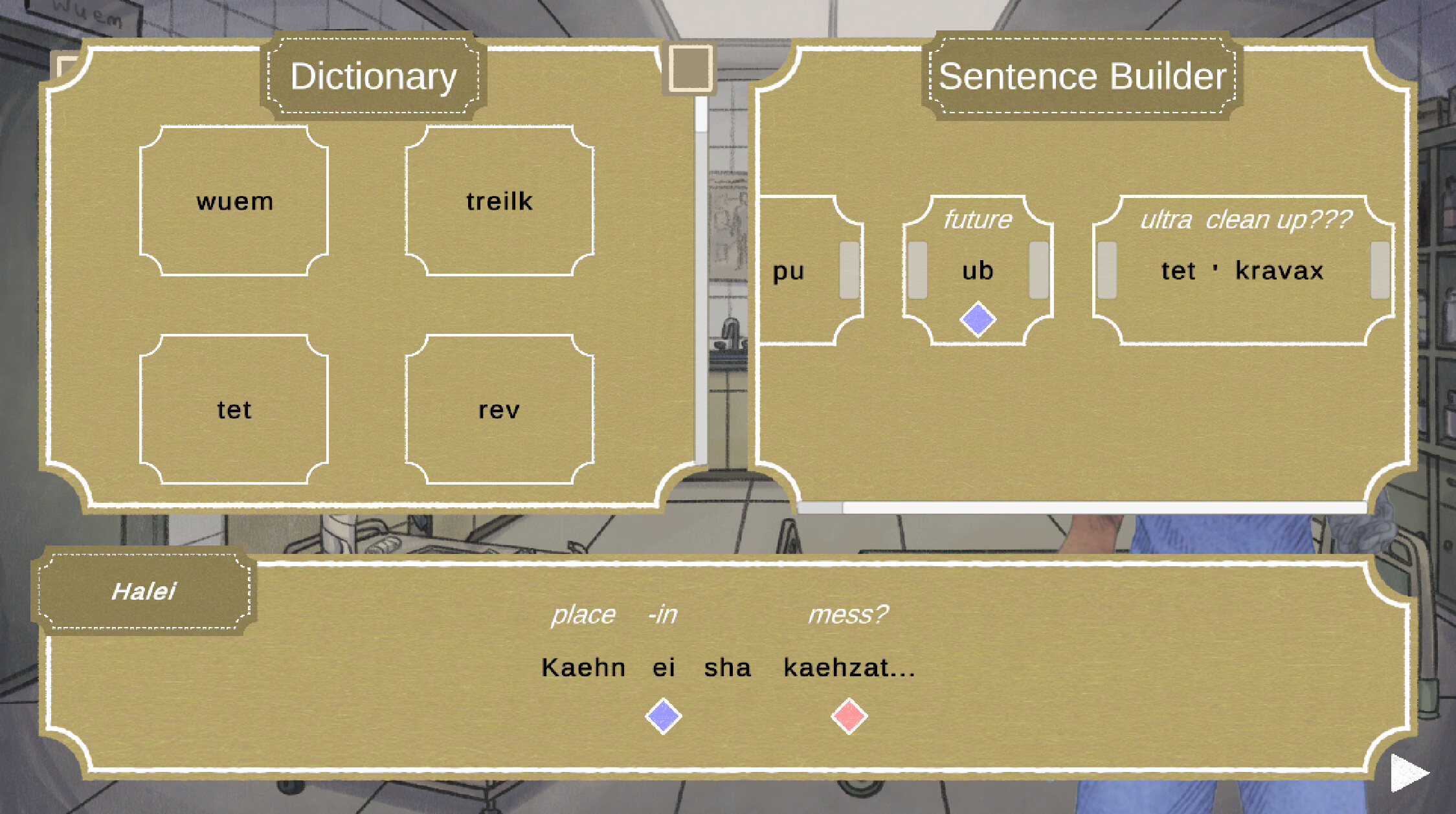 Zaehbet, Draad screenshot 4