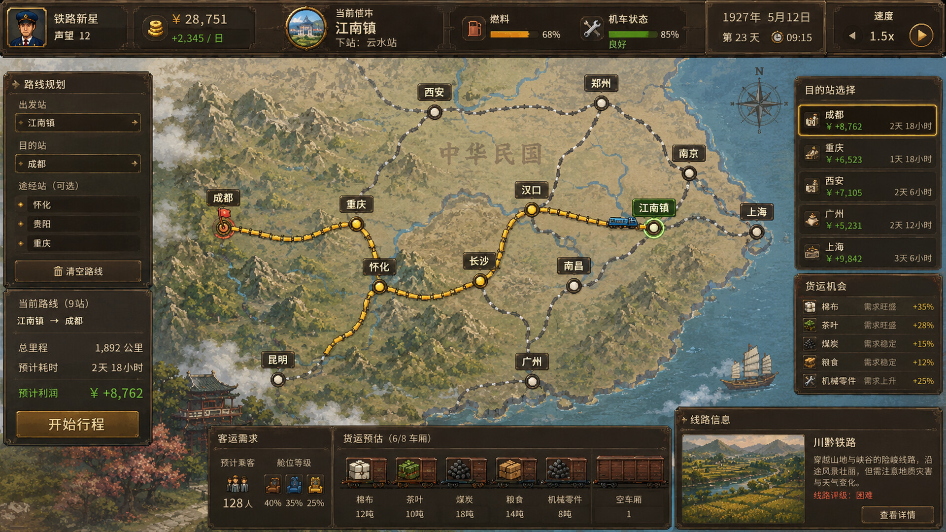 Thousand Miles by Rail screenshot 5