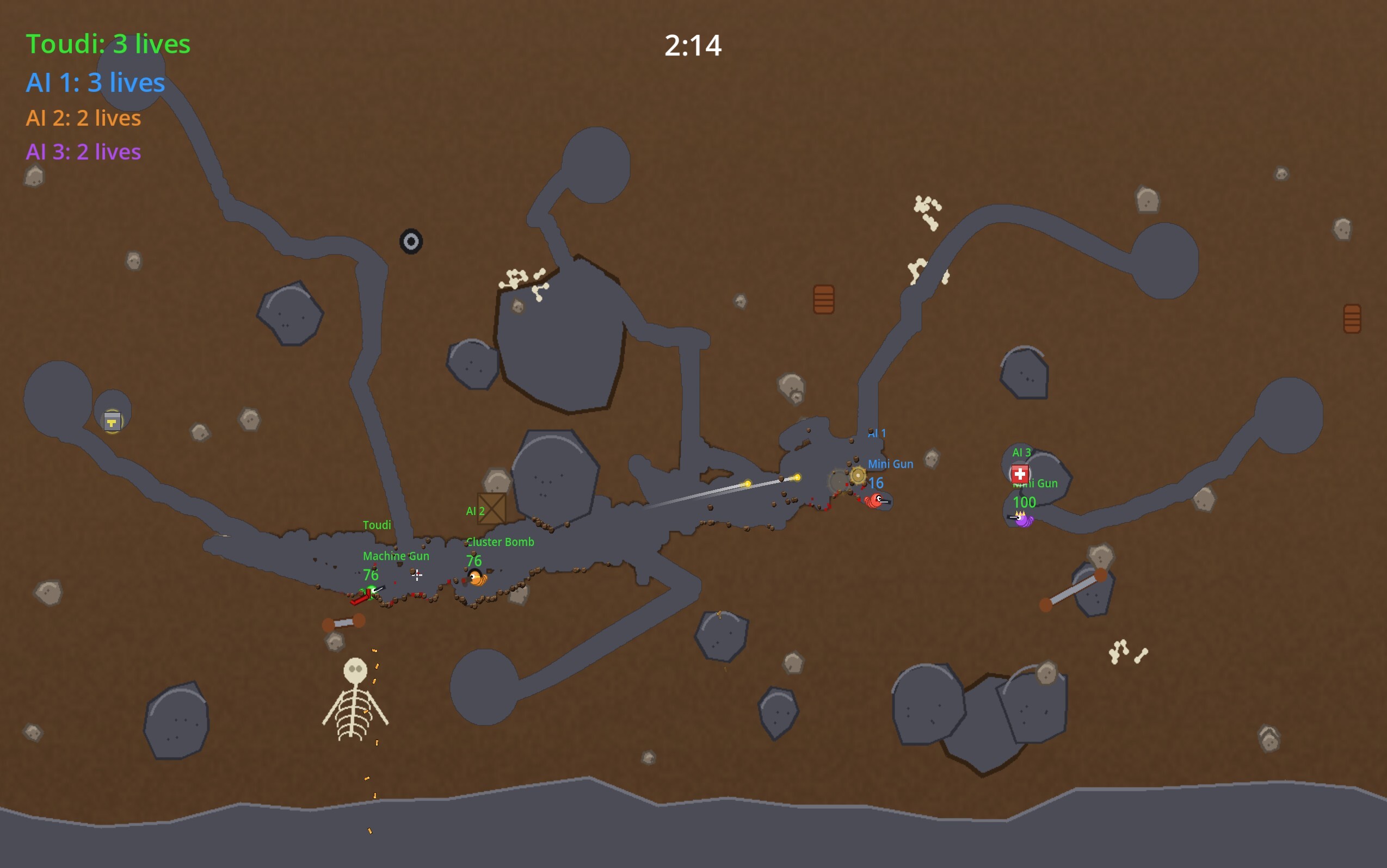 TRENCHWORMS screenshot 2