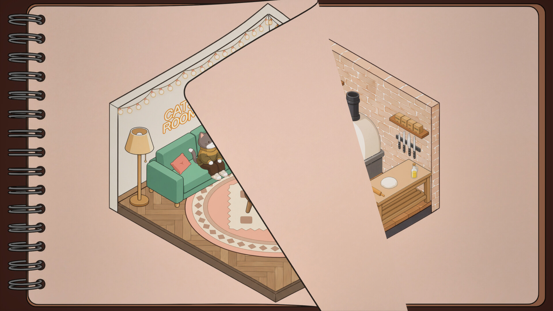 Cat Rooms: Sticker Decor! screenshot 4