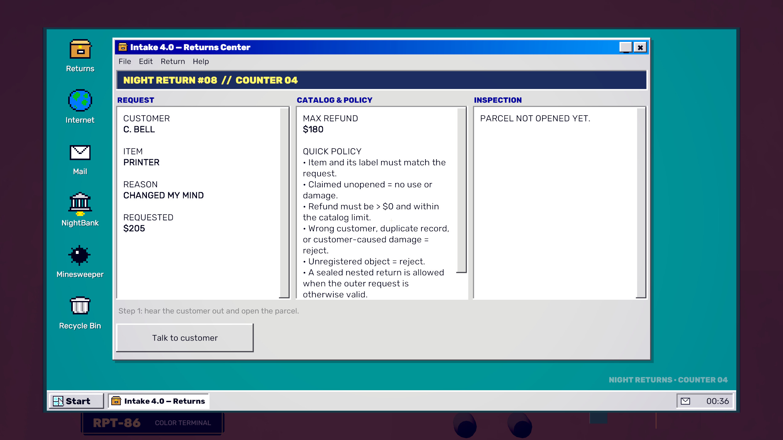 RETURN POLICY screenshot 5