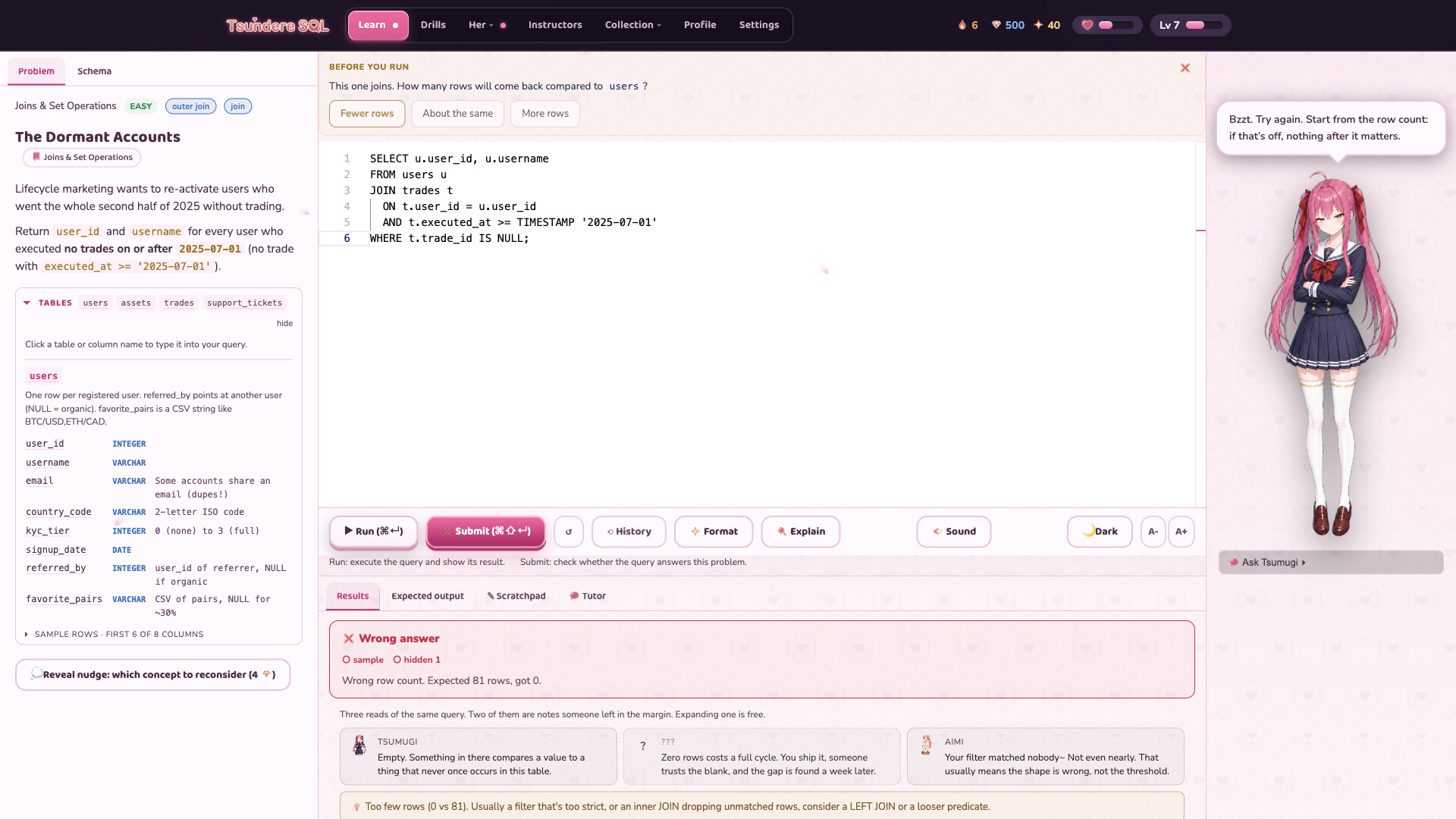 TsundereSQL screenshot 3