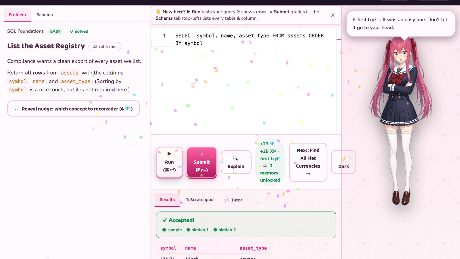 TsundereSQL screenshot 2