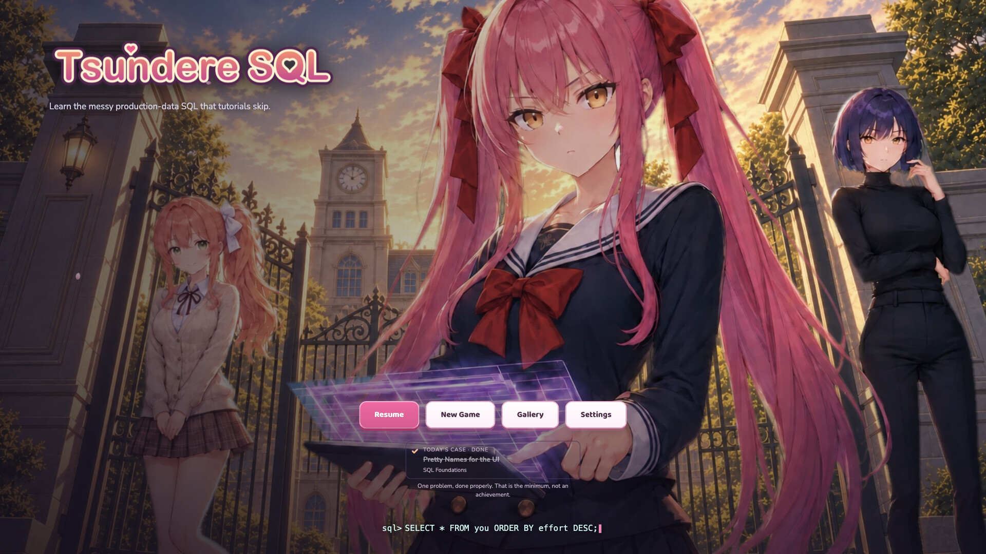 TsundereSQL trailer