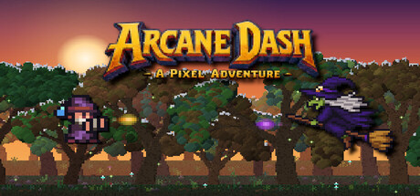 Cover art from Arcane Dash - A Pixel Adventure