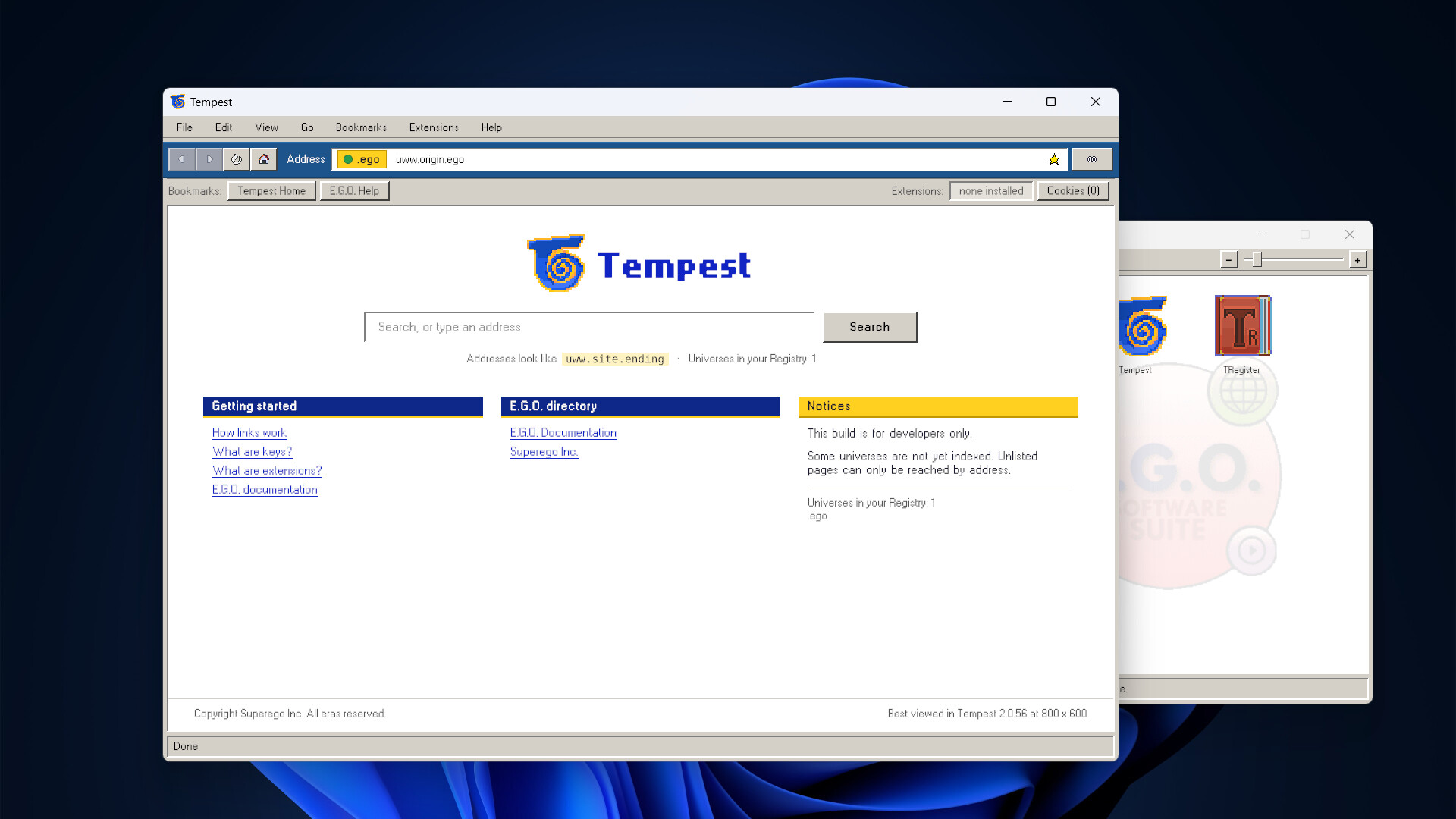 E.G.O. Software Suite screenshot 3
