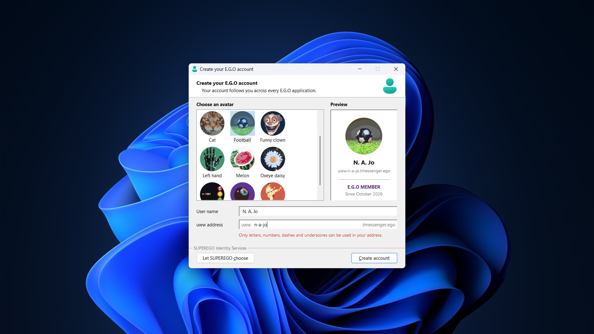 E.G.O. Software Suite screenshot 4