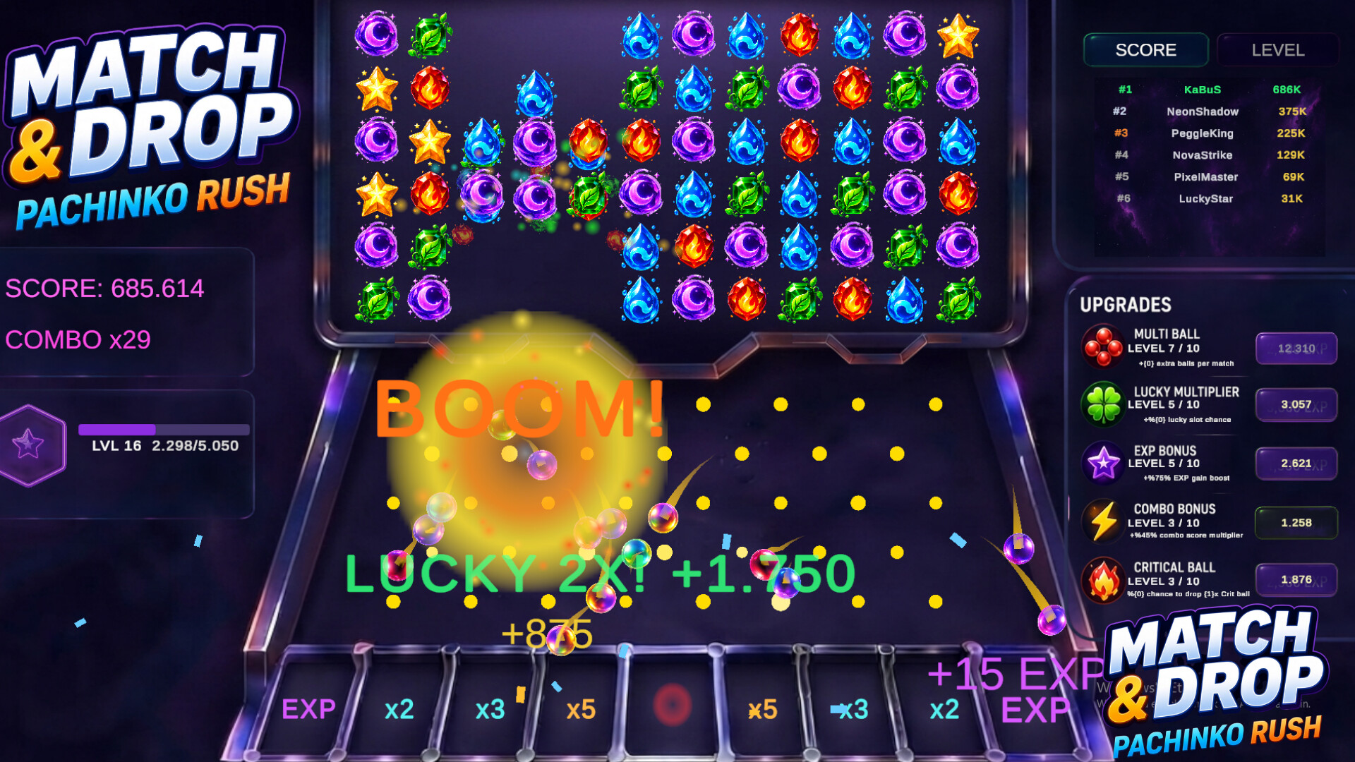 Match & Drop: Pachinko Rush screenshot 2