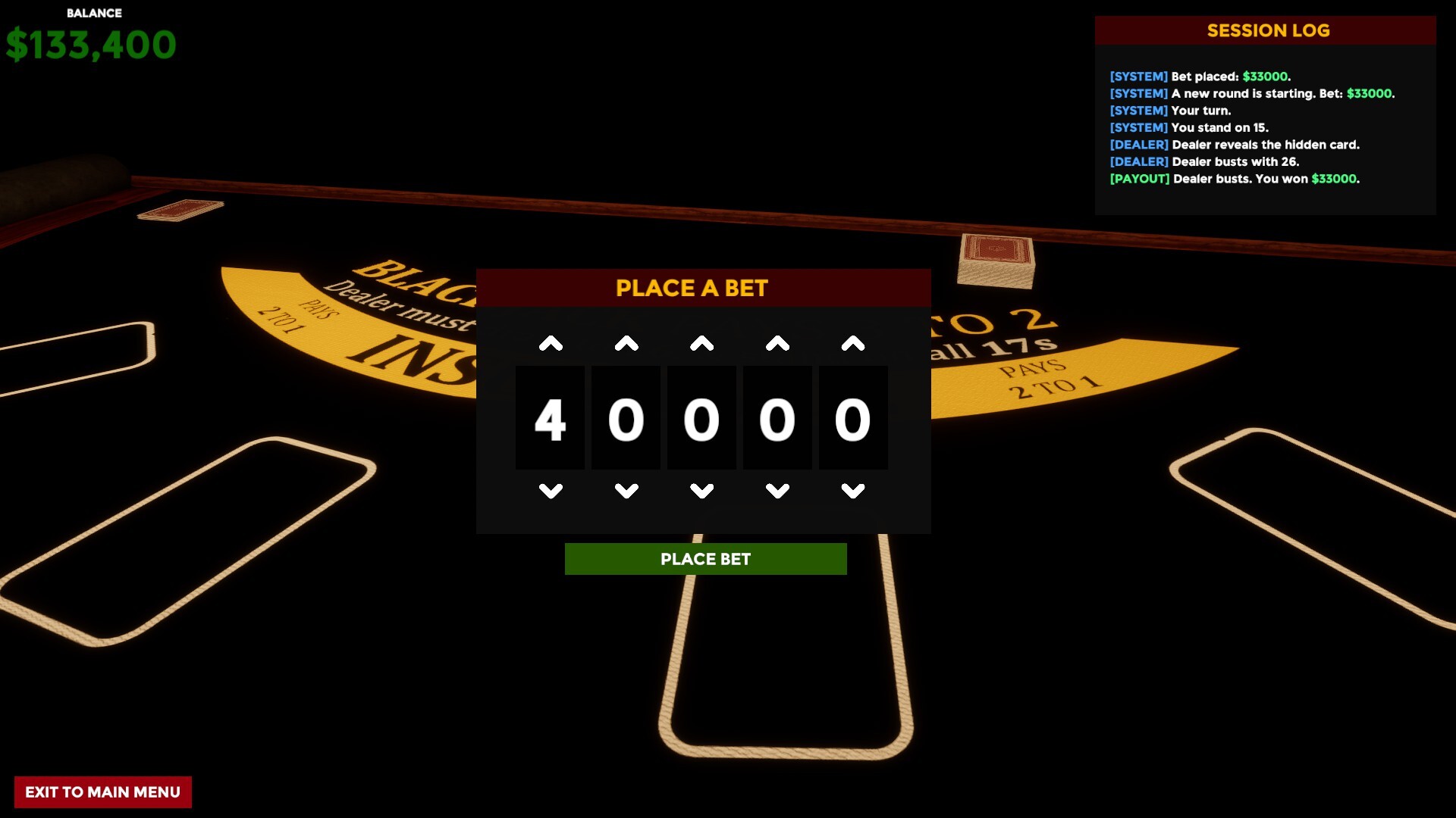 Blackjack Simulator 2027 screenshot 5