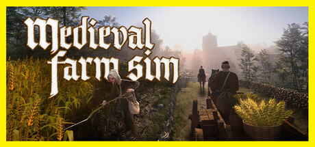 Cover art from Medieval Farm Simulator: Co-Op Farming, Harvesting & Building