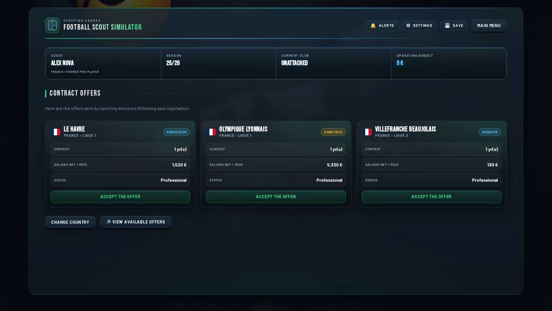 Football Scout Simulator screenshot 2
