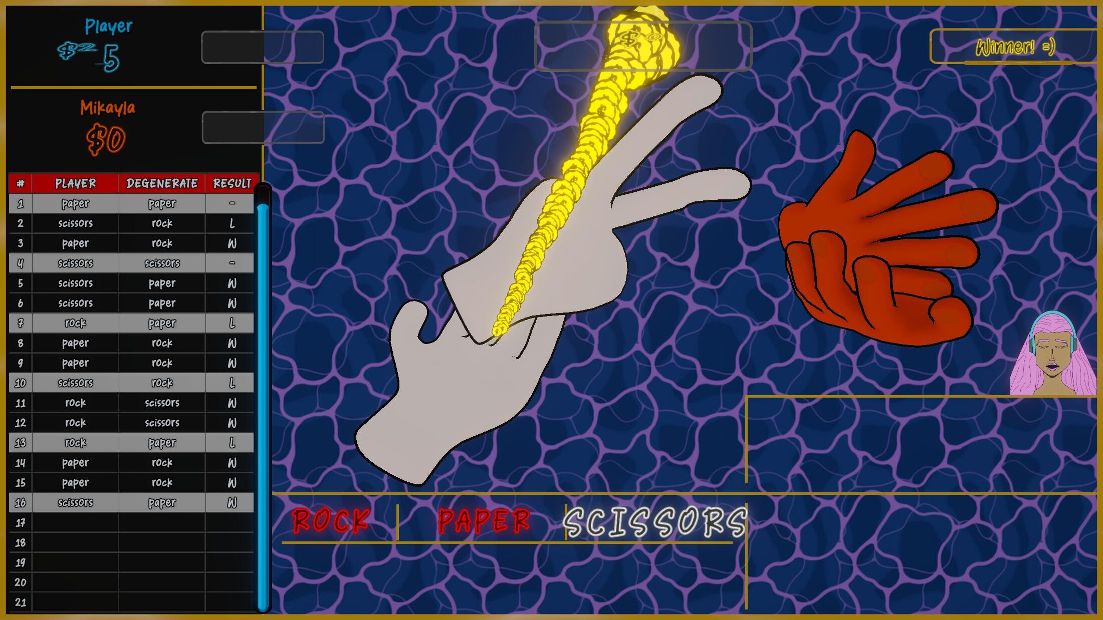 Rock Wager Scissors screenshot 5