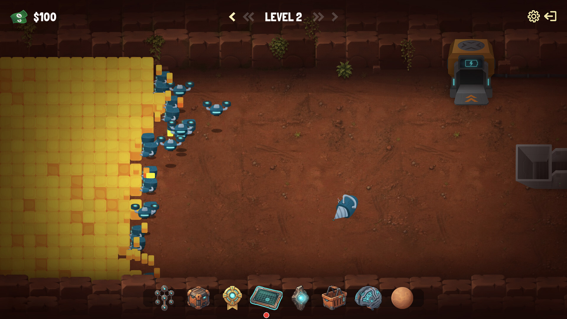 Idle Digger Bots Deluxe screenshot 2