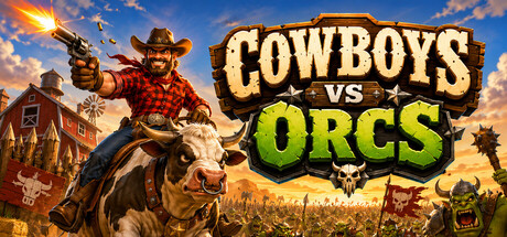 Cover art from Cowboys vs Orcs