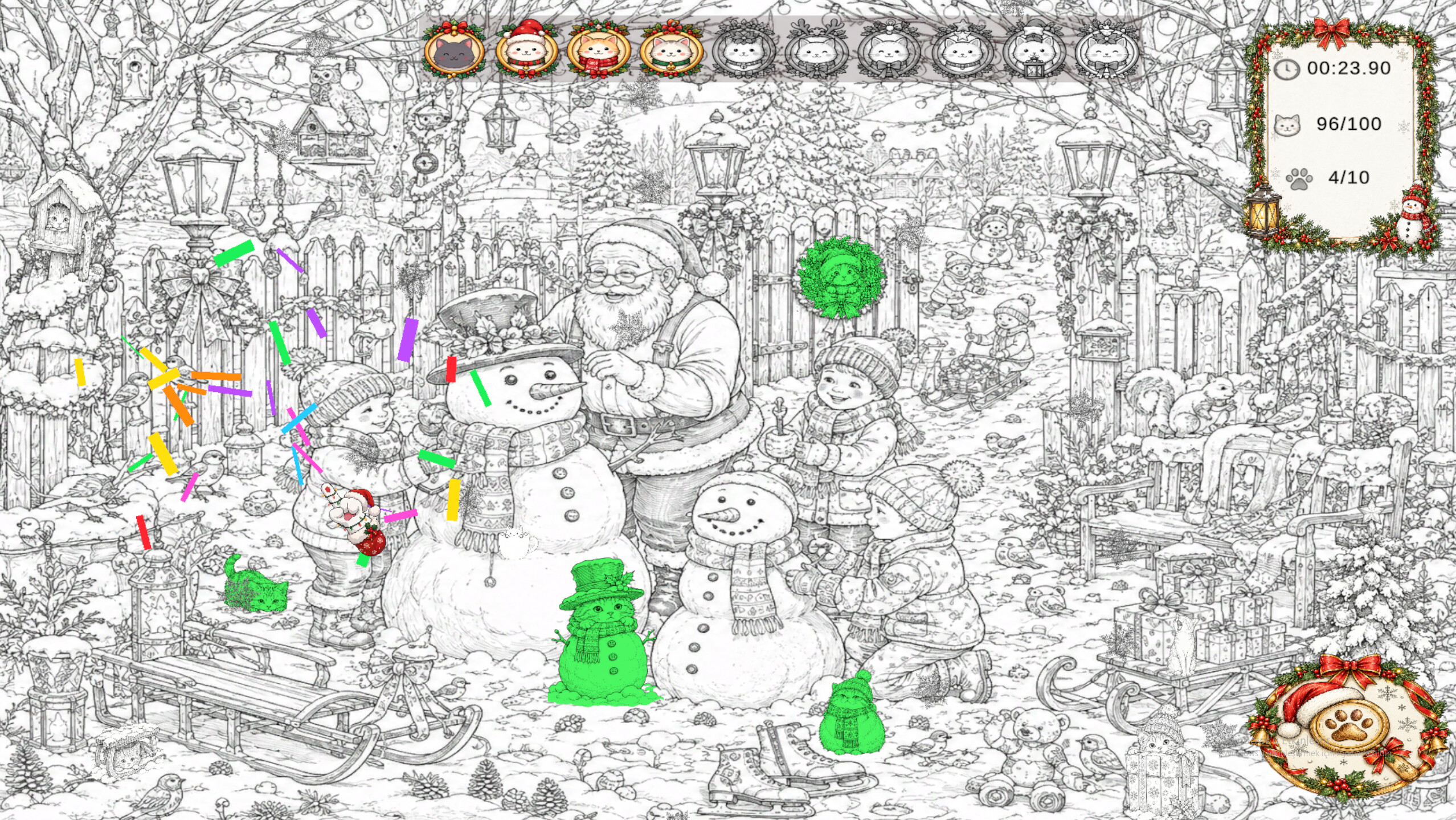 Christmas Mystery: 100 Hidden Cats screenshot 2