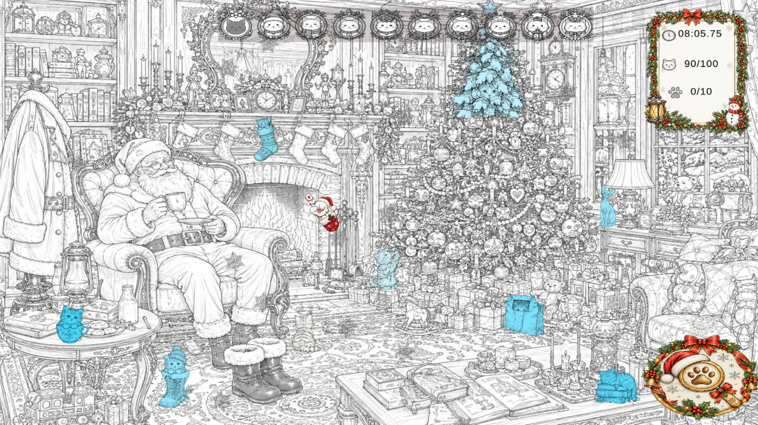 Christmas Mystery: 100 Hidden Cats screenshot 4