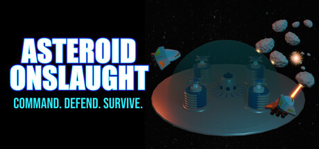 Cover art from Asteroid Onslaught: Command. Defend. Survive.