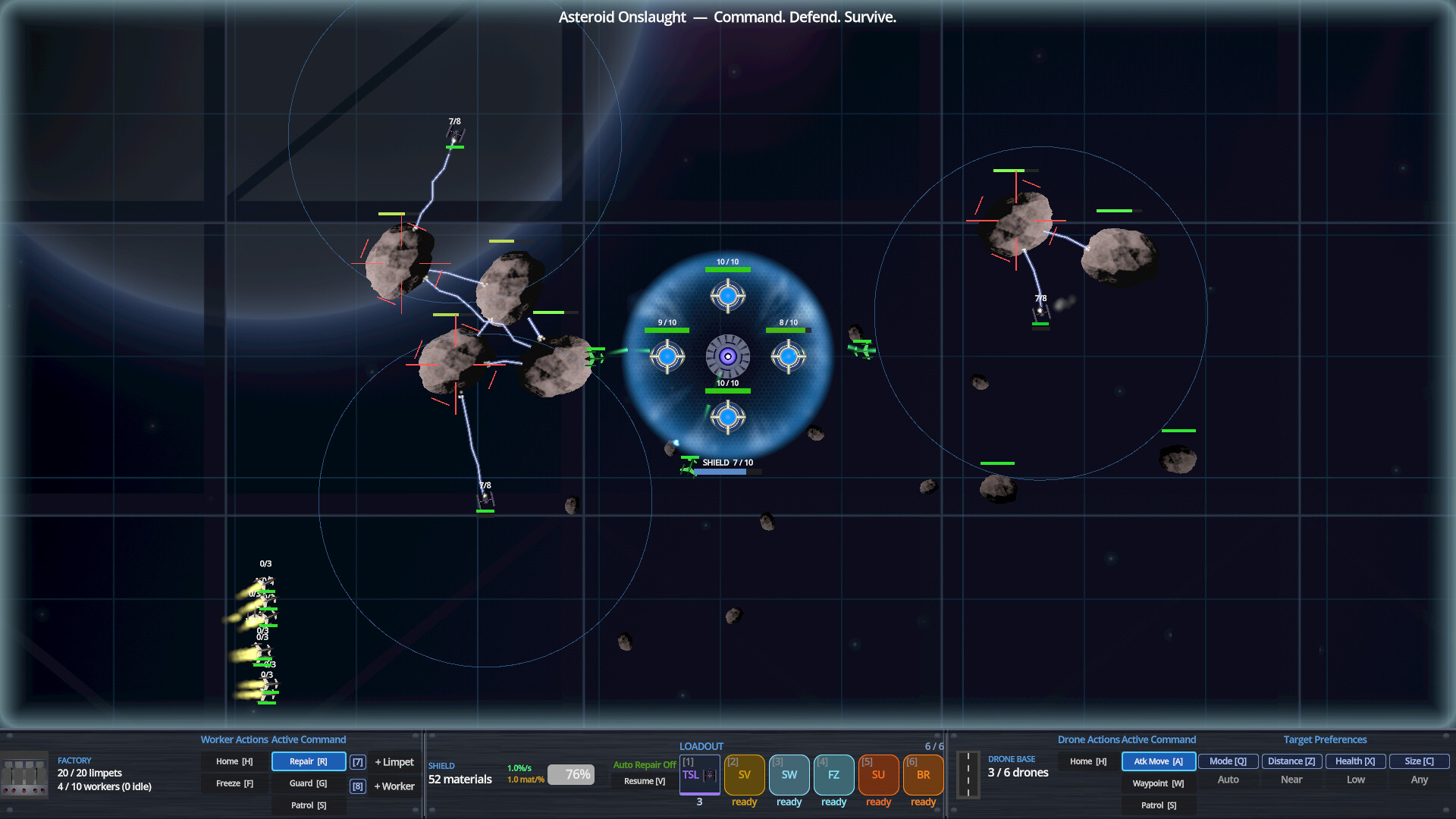 Asteroid Onslaught: Command. Defend. Survive. screenshot 2
