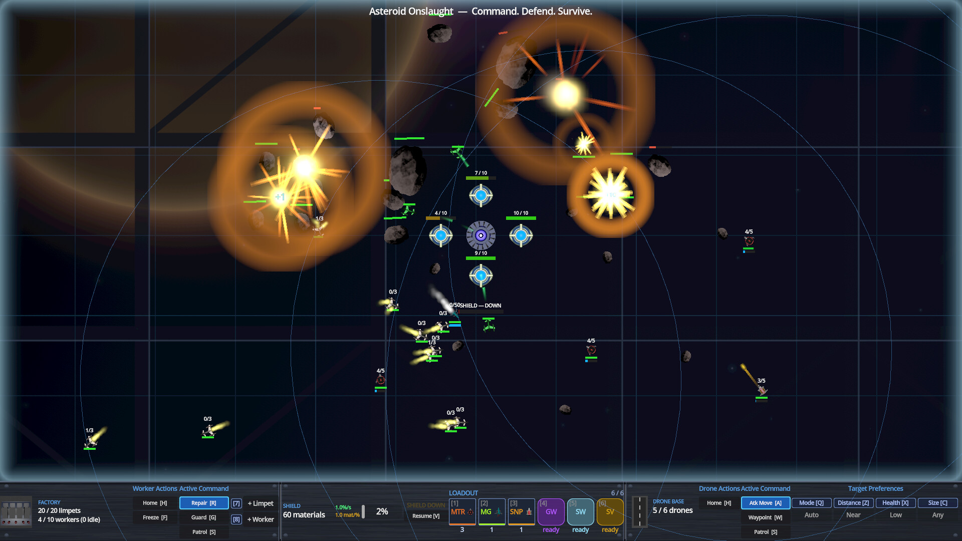 Asteroid Onslaught: Command. Defend. Survive. screenshot 3
