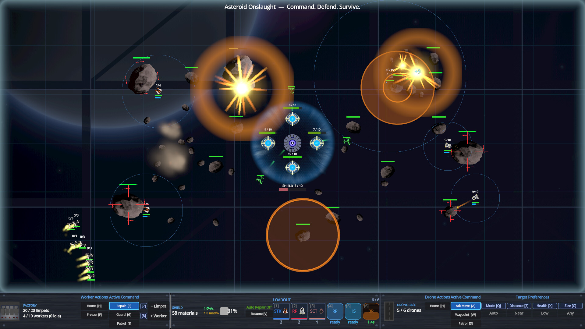 Asteroid Onslaught: Command. Defend. Survive. screenshot 4