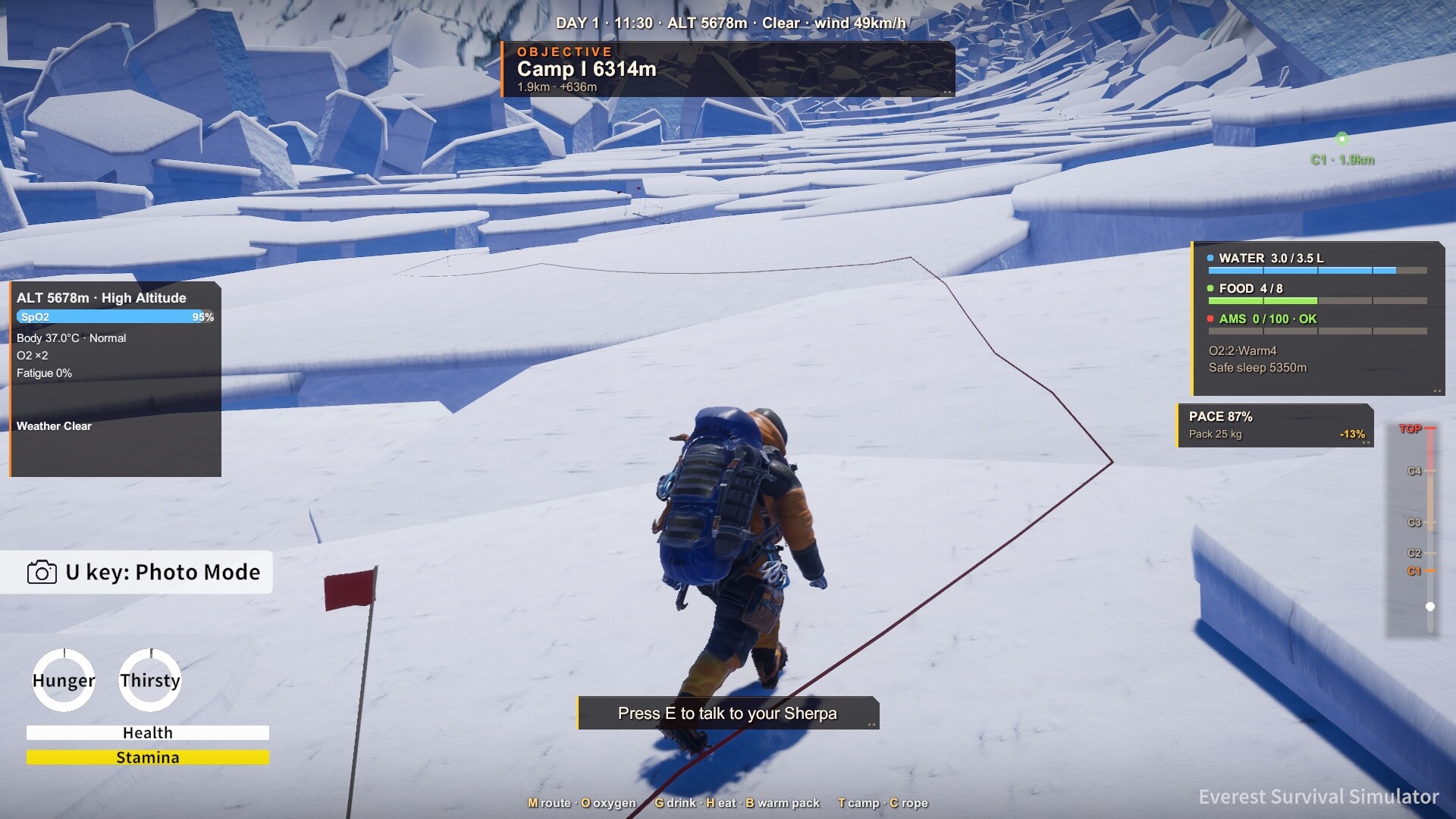Everest: Survival Simulator screenshot 4