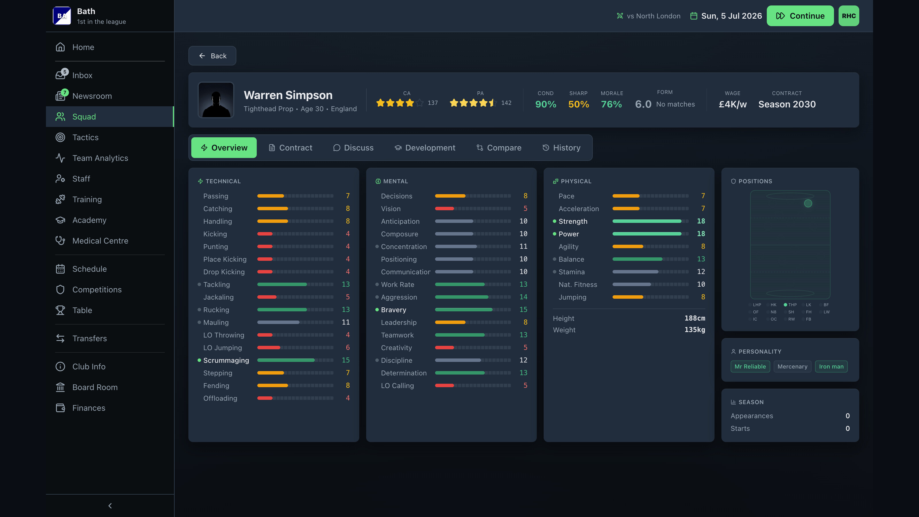 Rugby Head Coach screenshot 5