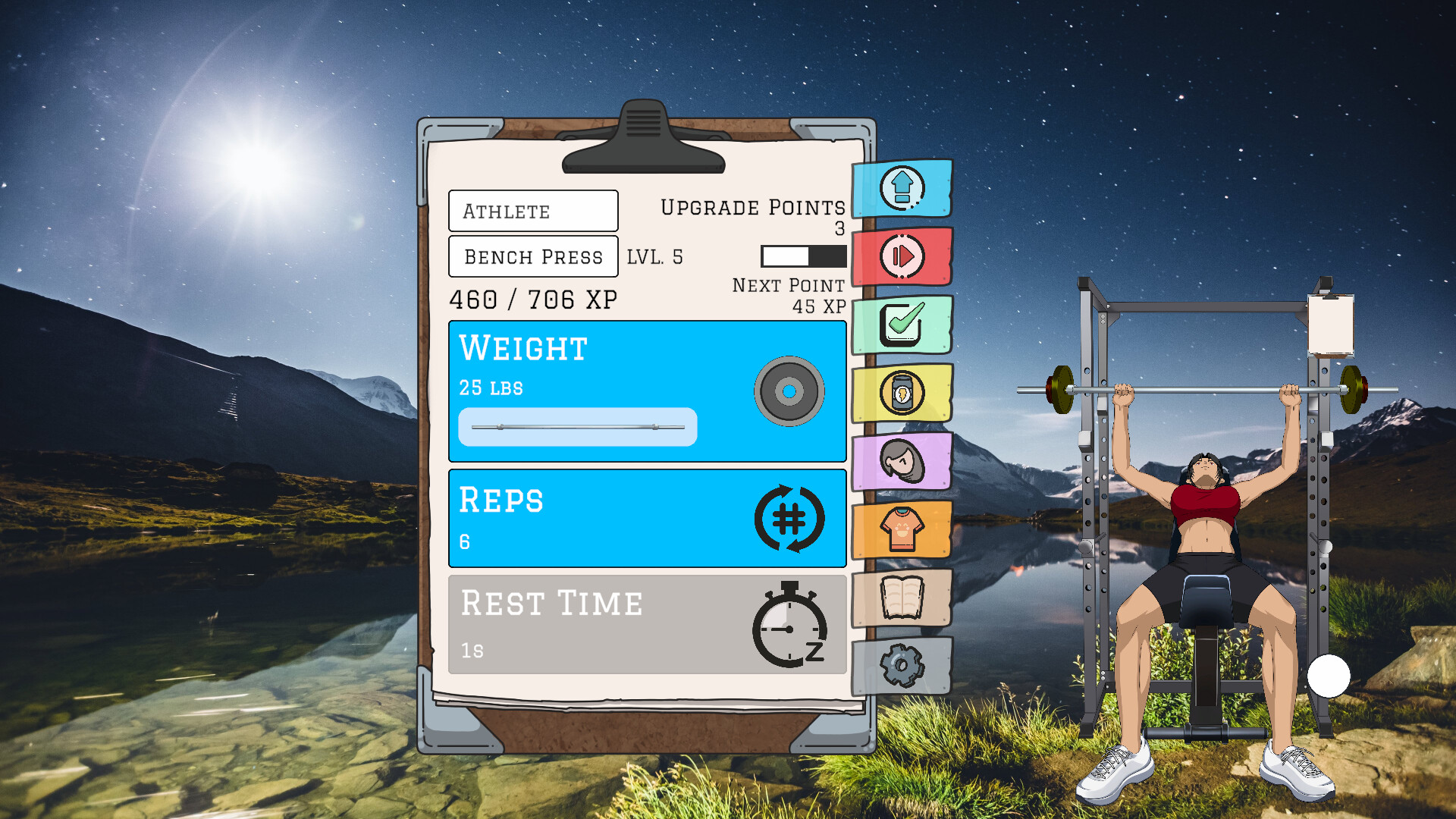Desktop Gym Girl screenshot 2