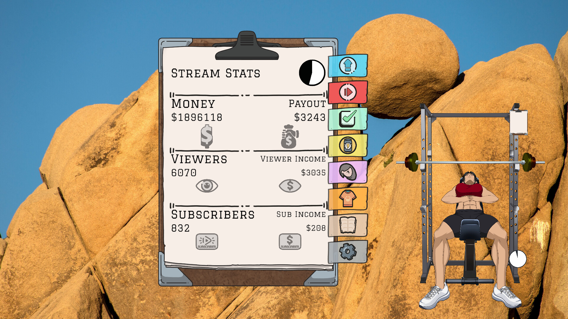 Desktop Gym Girl screenshot 3