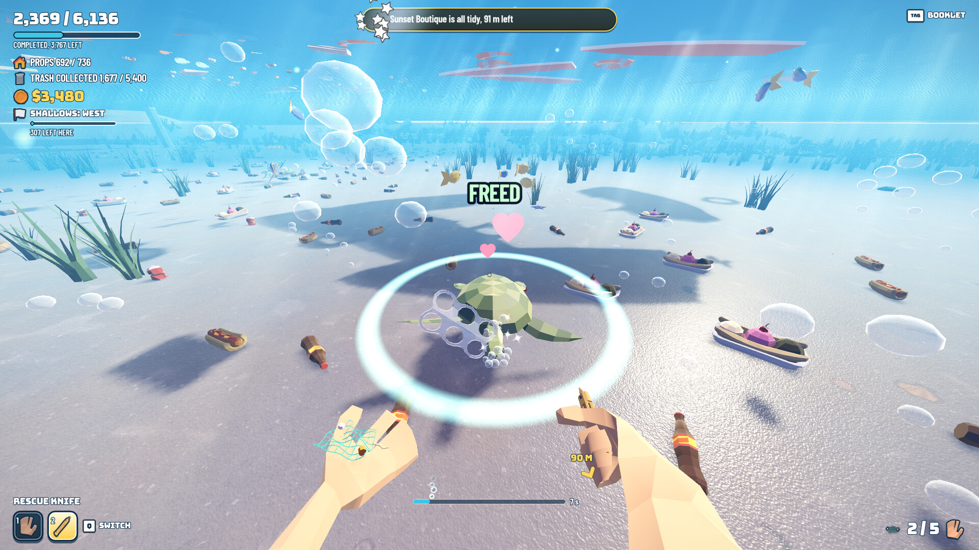 The Coast is Clear: Tidy up the Beach! screenshot 2