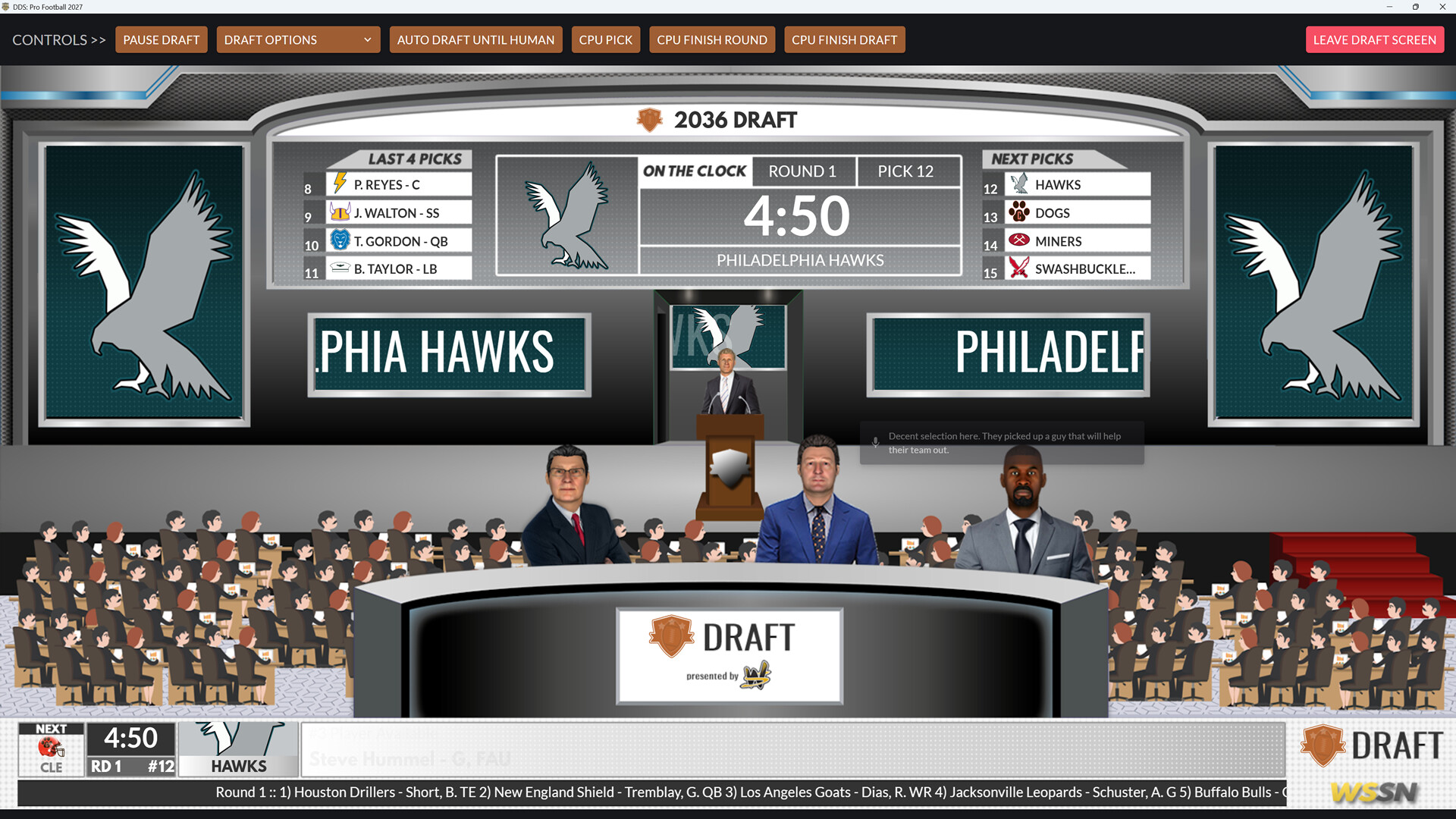 Draft Day Sports: Pro Football 27 screenshot 3