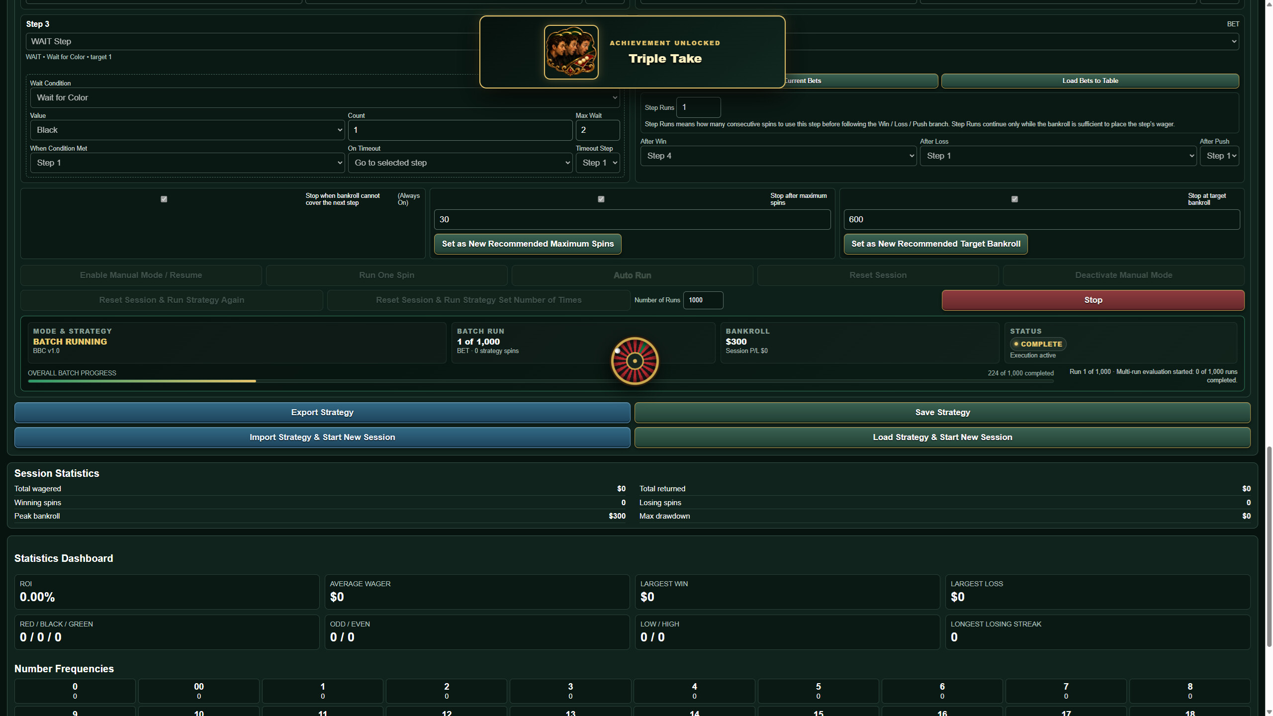 Roulette Strategy Research Lab screenshot 4