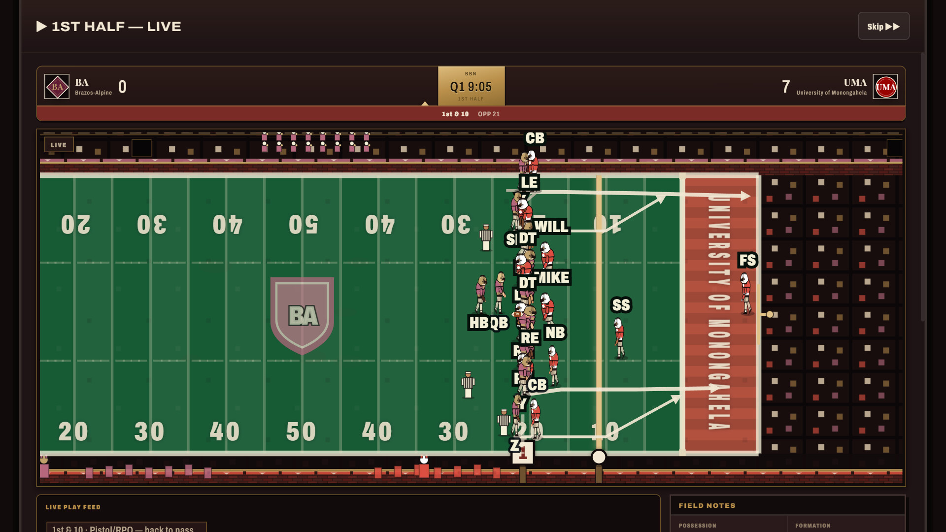 Brick and Banner: College Football Dynasty trailer