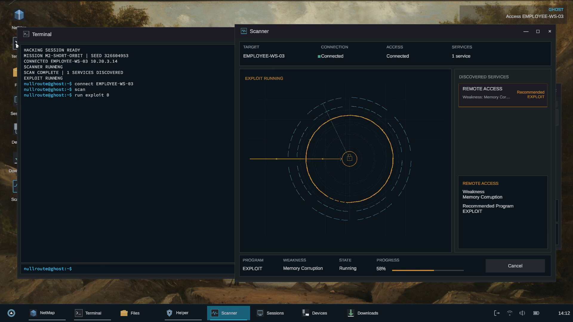 NULL ROUTE screenshot 2