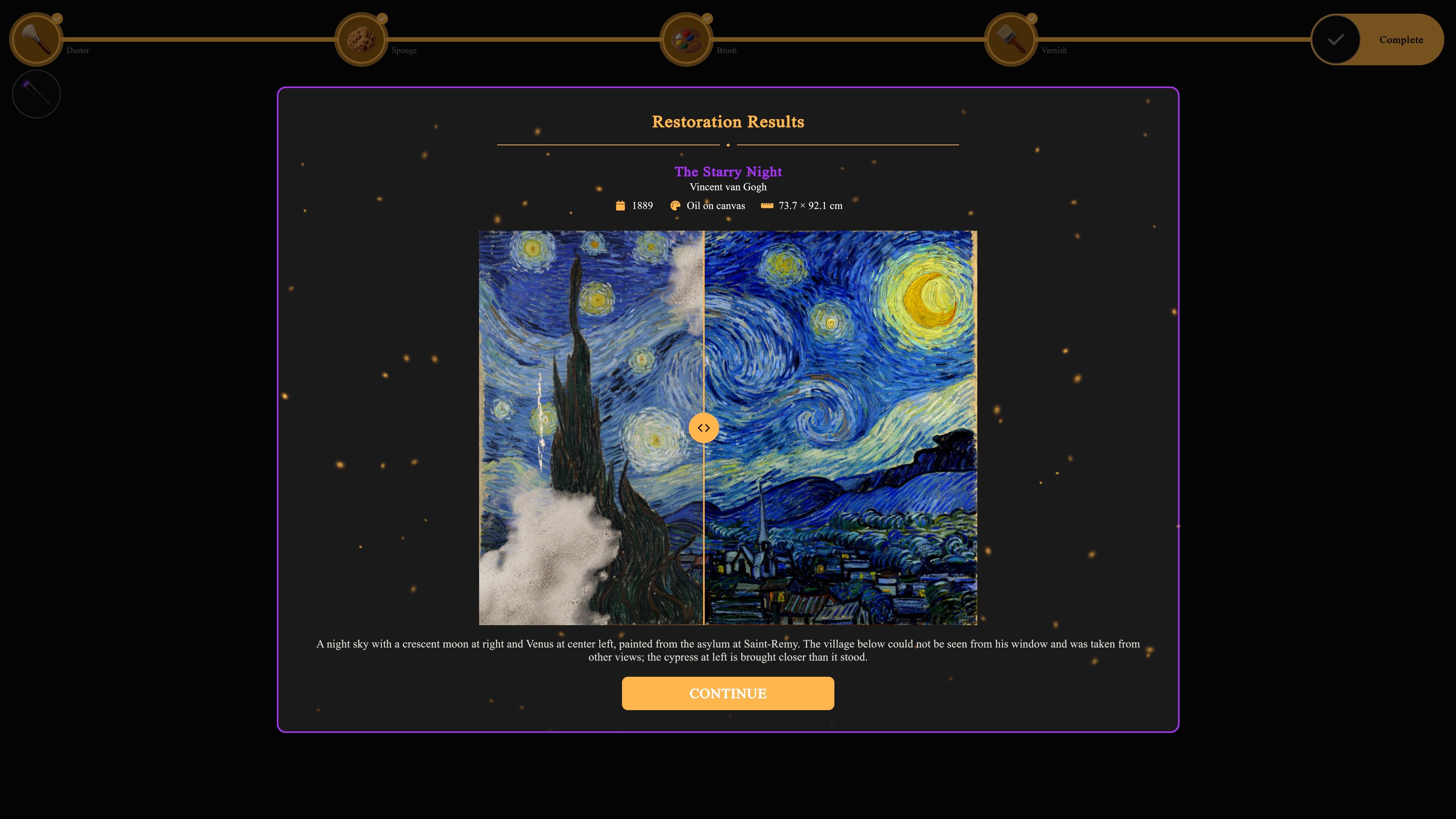 DUSTY CANVAS: Restore the Masterpiece screenshot 5