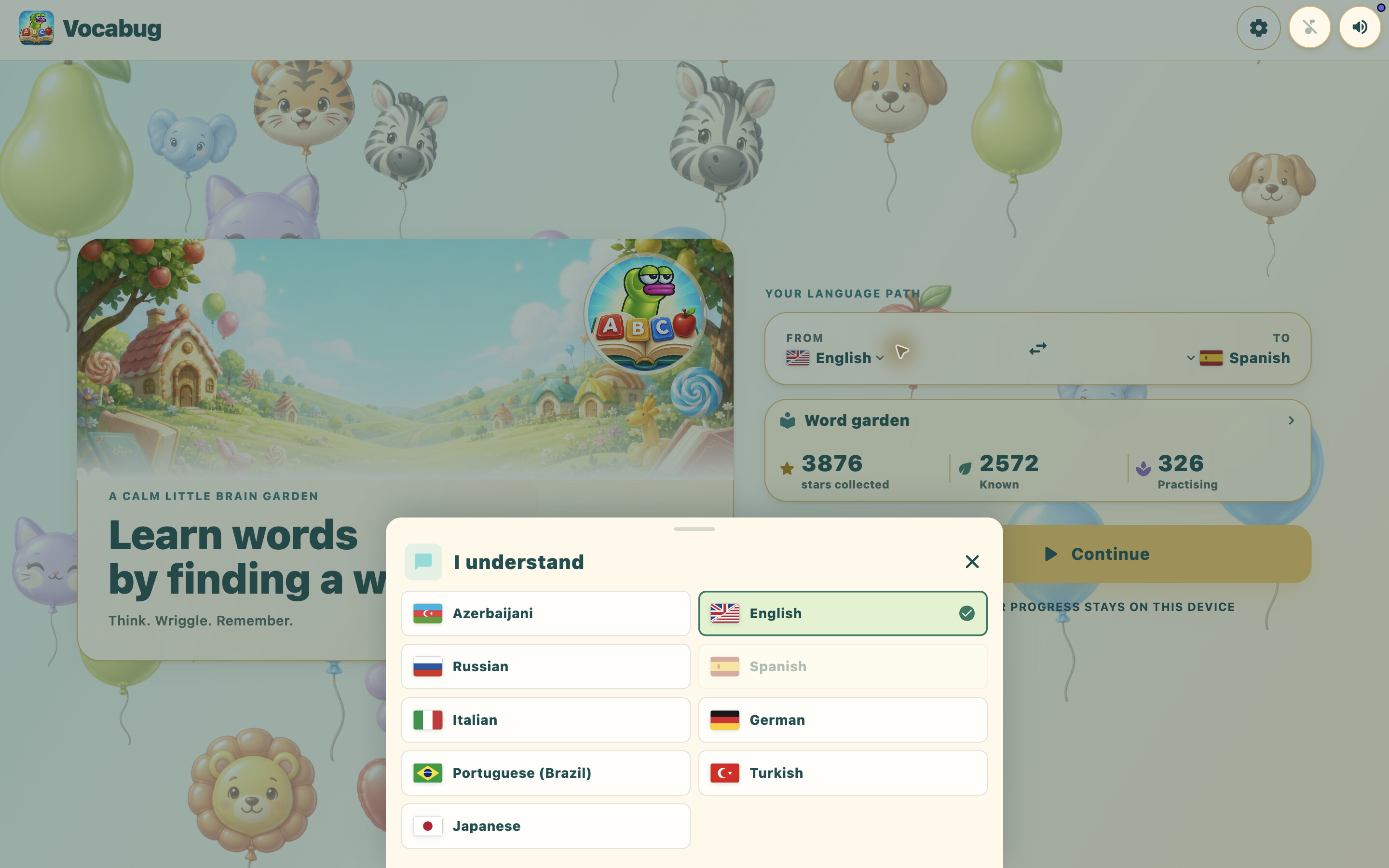 Vocabug screenshot 3