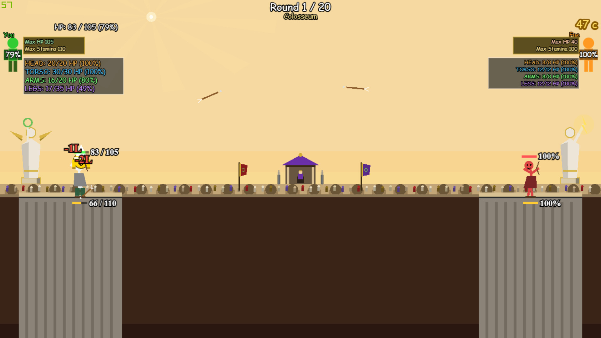 GLADIATOR: Survival Simulator screenshot 2