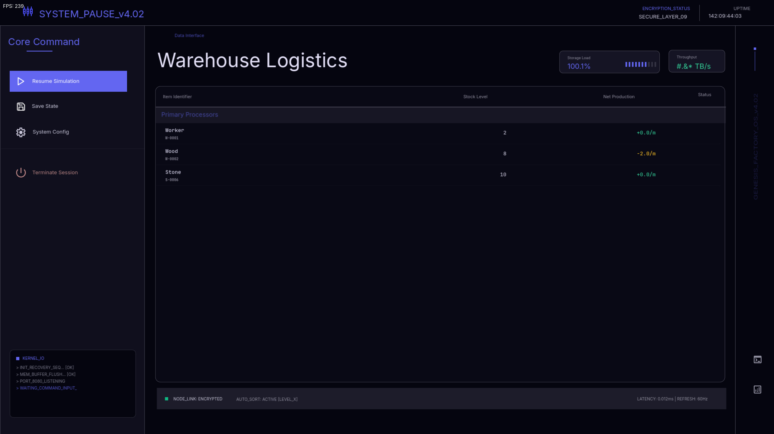 Genesis Factory screenshot 1