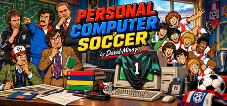 Cover art from PERSONAL COMPUTER SOCCER by David Minayo