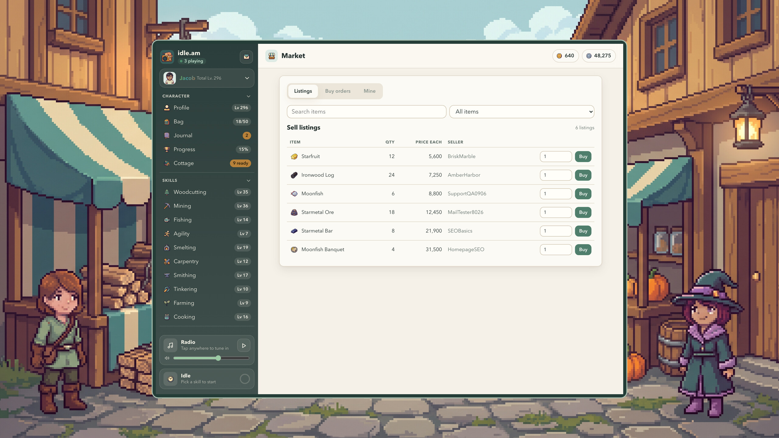 idle.am - lofi idle mmo screenshot 5