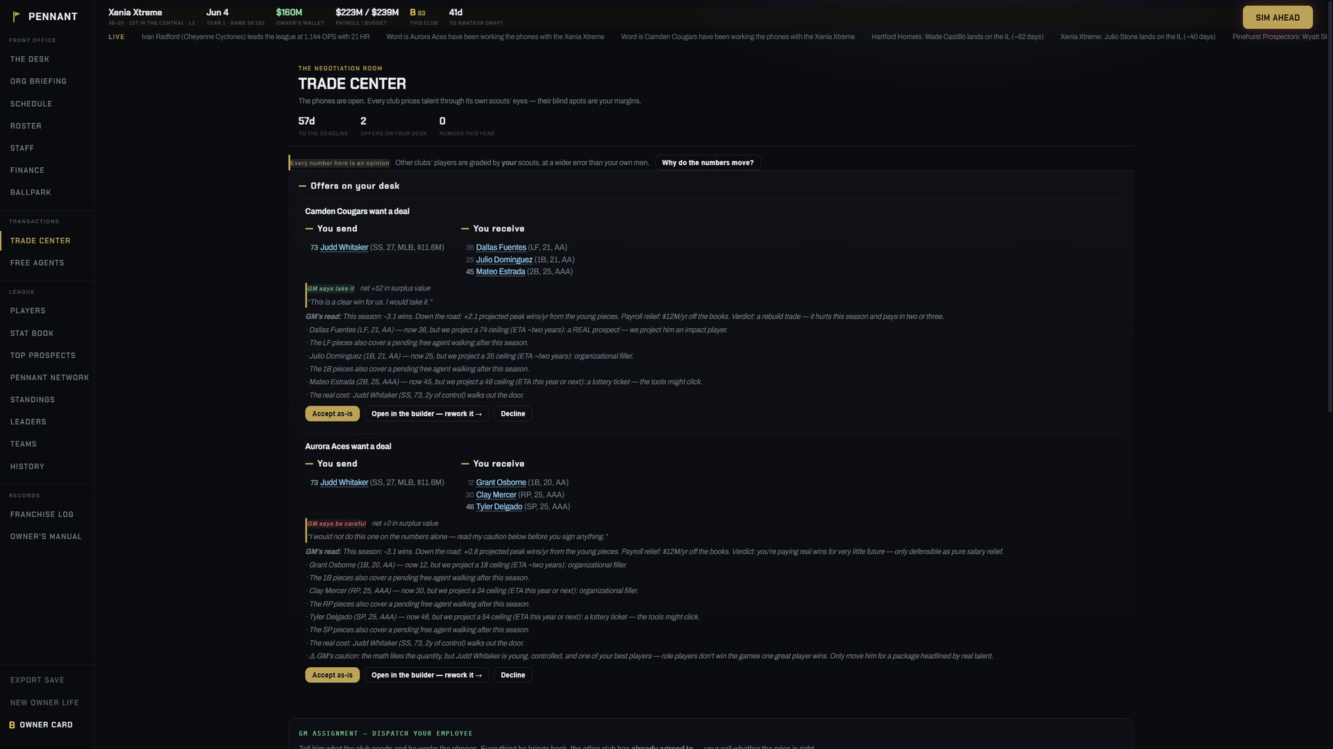 PENNANT: Baseball Owner screenshot 5