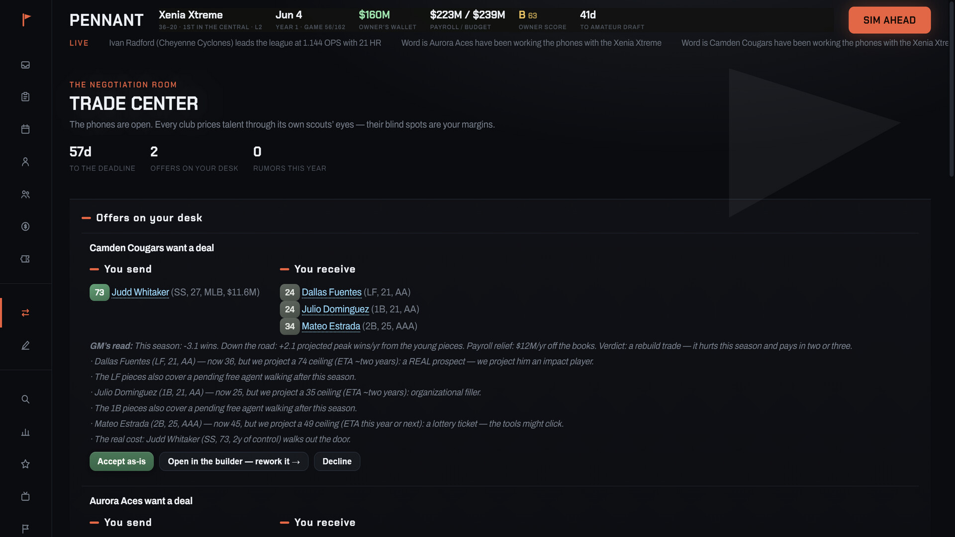 PENNANT: Baseball Owner screenshot 5