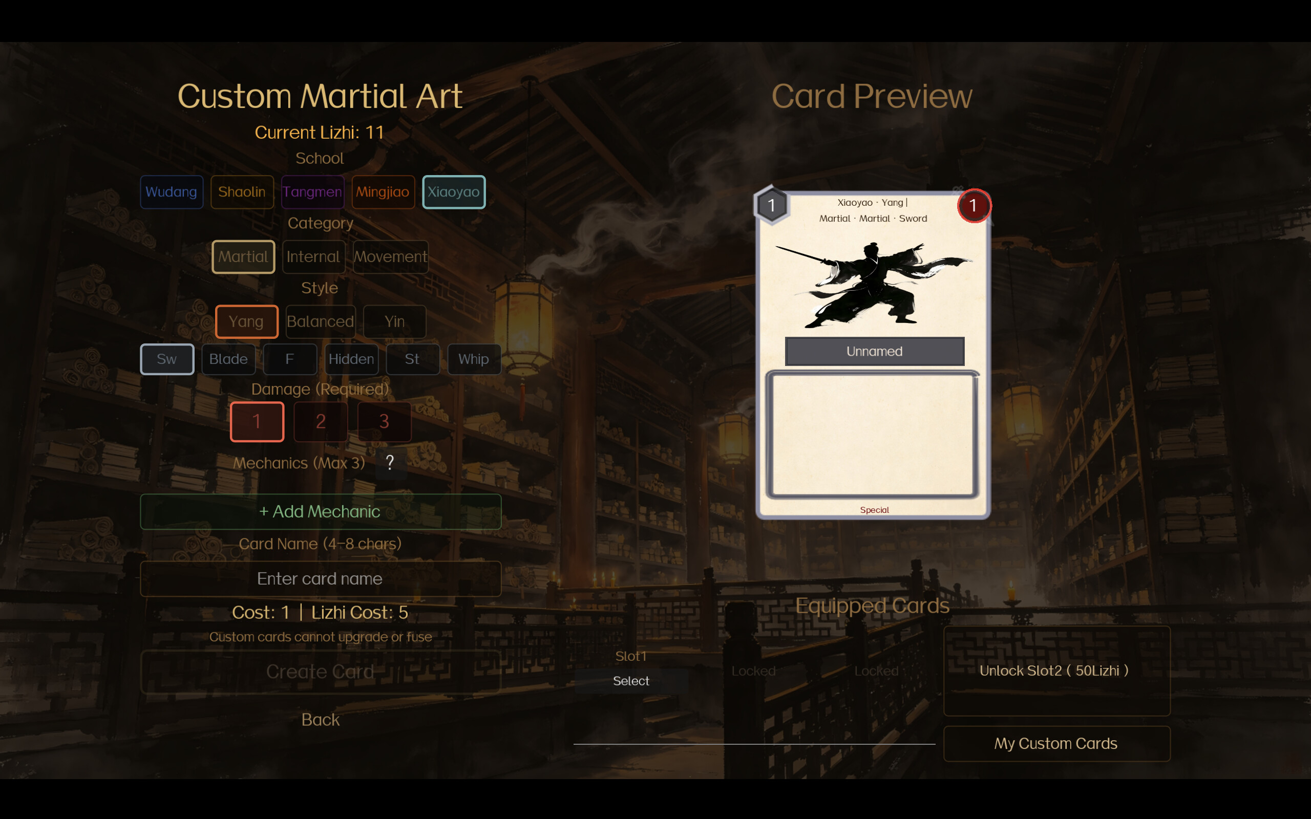 Cloud Song: Wuxia Deckbuilder screenshot 3
