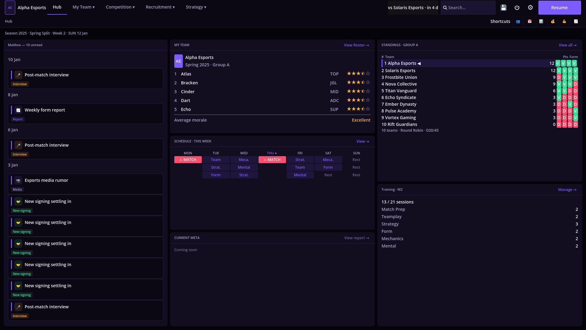 Esport Manager: Last Pick screenshot 3