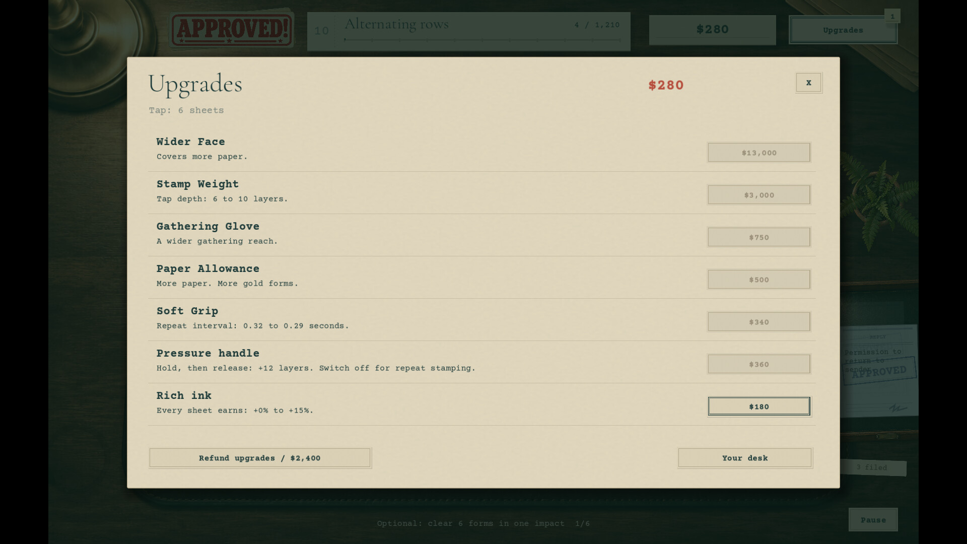Approved! A Quiet Day of Paperwork screenshot 2