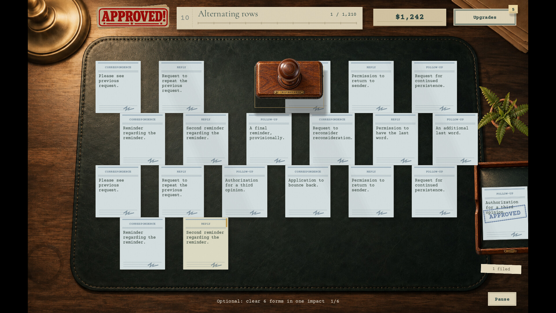 Approved! A Quiet Day of Paperwork screenshot 3