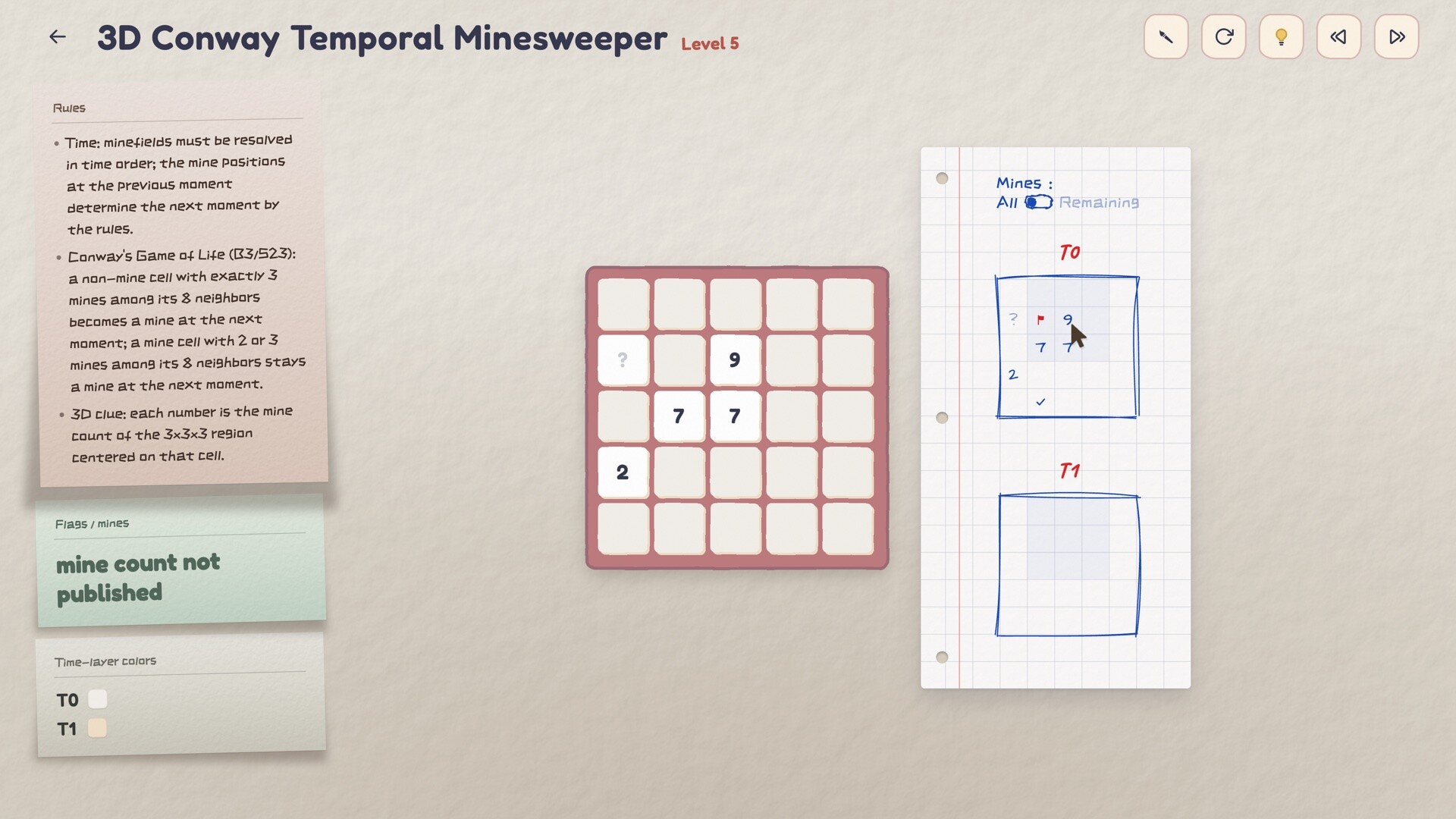 Temporal Minesweeper screenshot 2