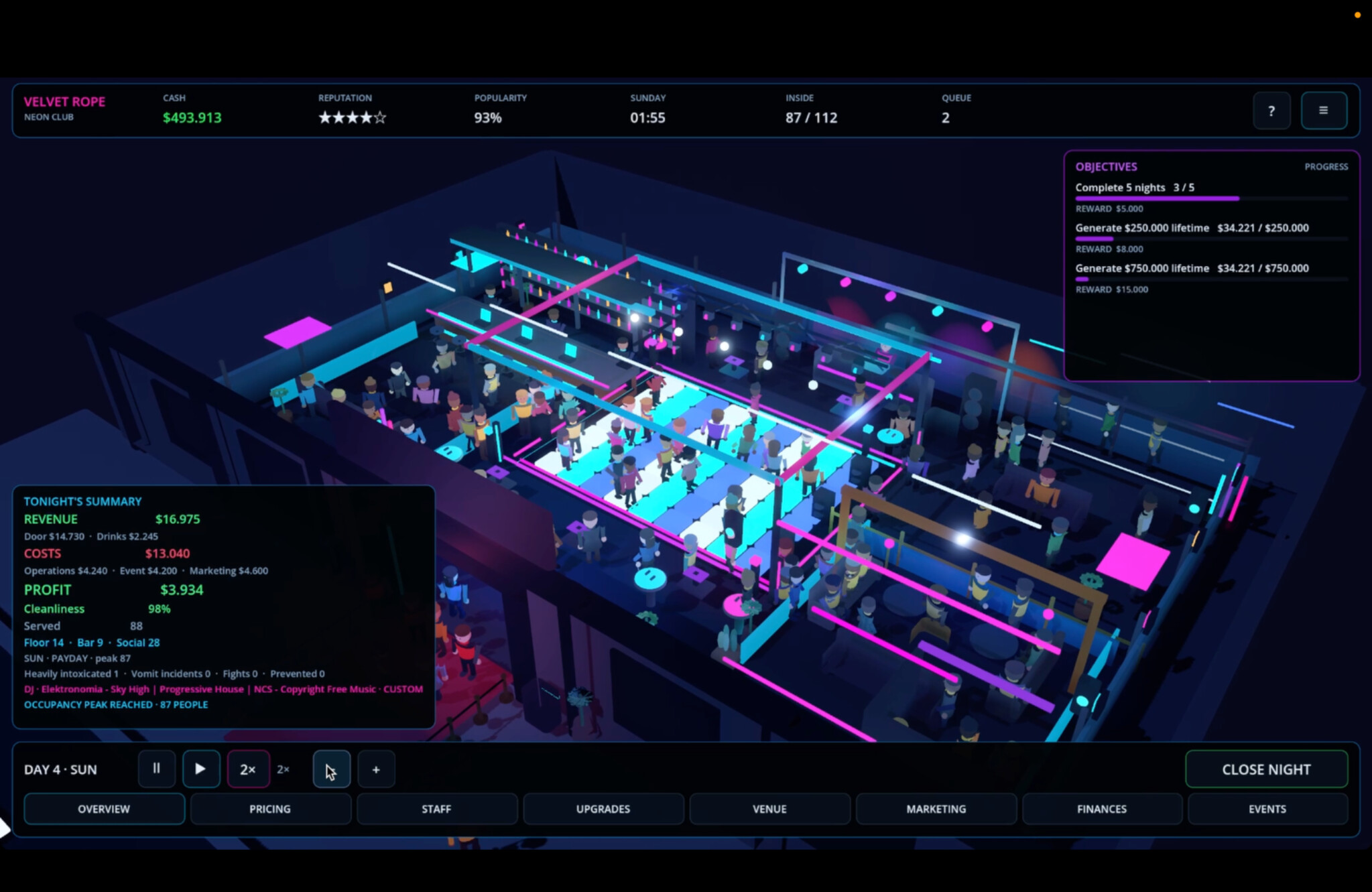 Velvet Rope: Nightlife Manager trailer