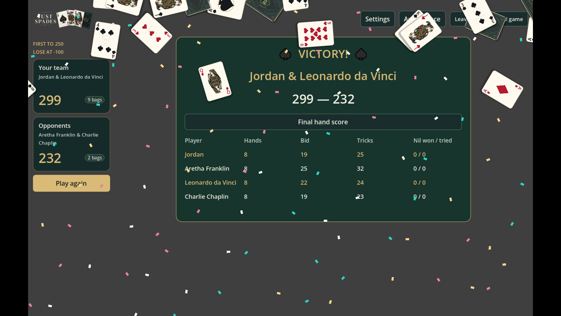 Just Spades screenshot 2