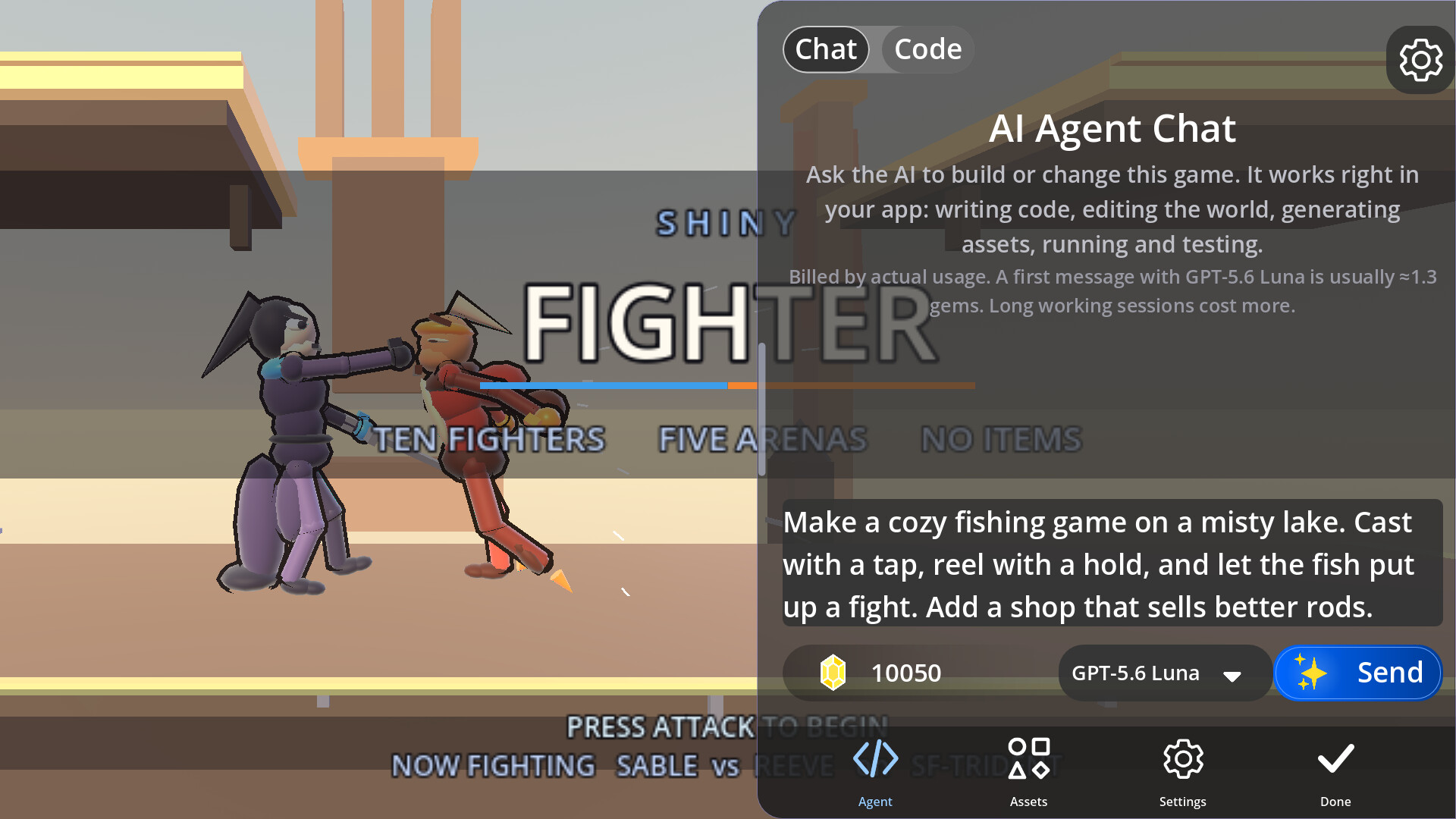 Shiny Gen: AI Game Maker screenshot 1