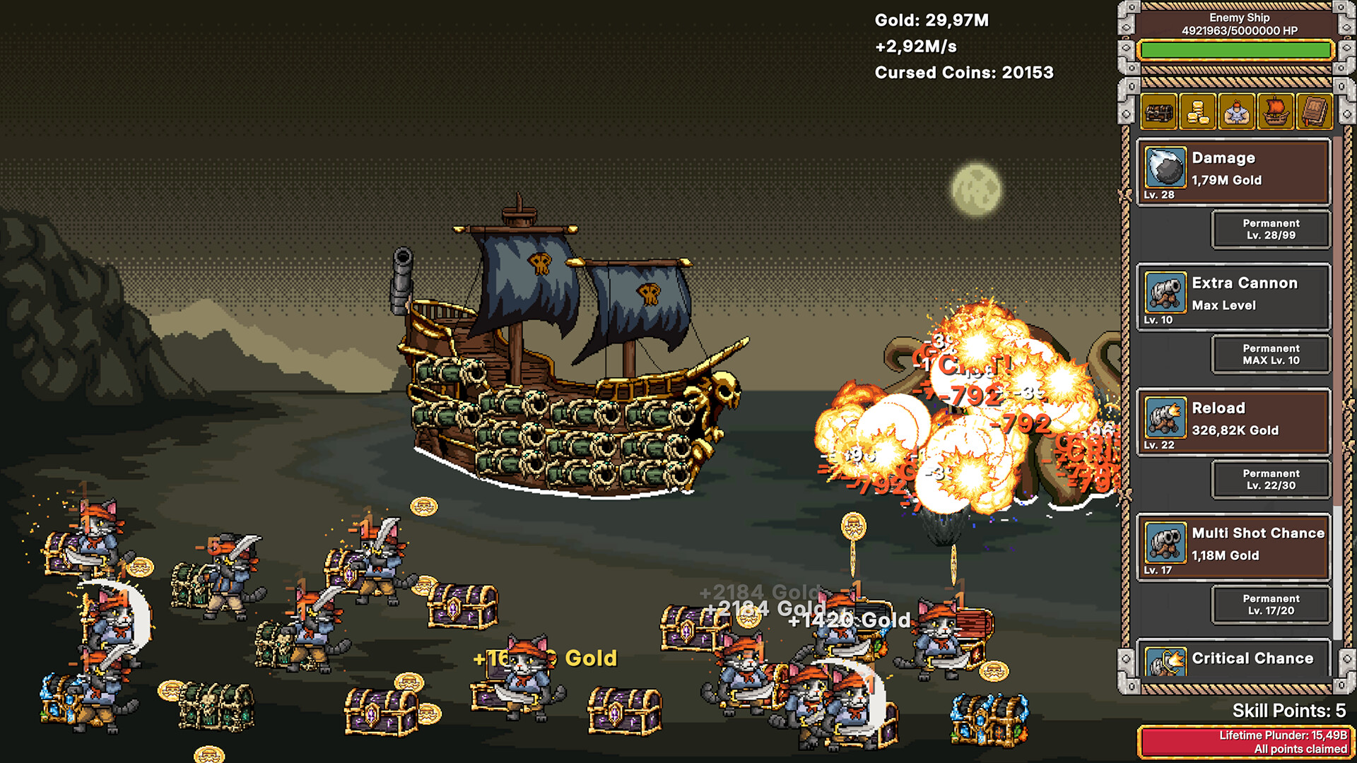 Idle Purrates Clicker screenshot 4